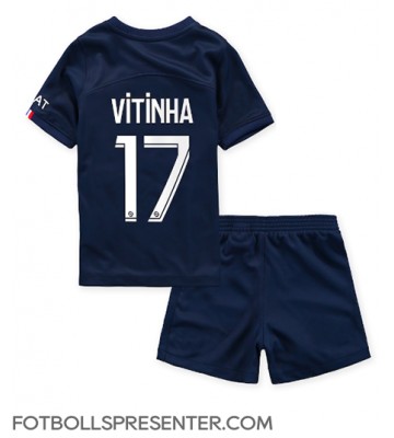 Paris Saint-Germain Vitinha Ferreira #17 Hemmatröja Barn 2022-23 Kortärmad (+ korta byxor)